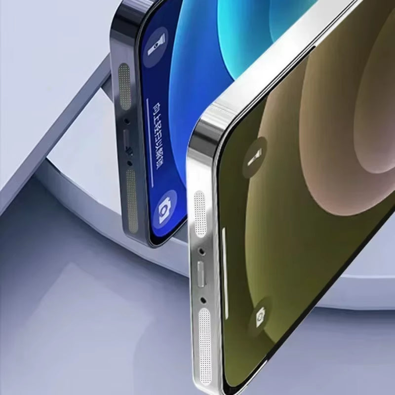 1-12Pcs Universal Metal Mesh anti Dust Proof Adhesive Net Cover Sticker for Iphone 17 16 15 Promax 16Plus Speaker Hole Anti-Dust